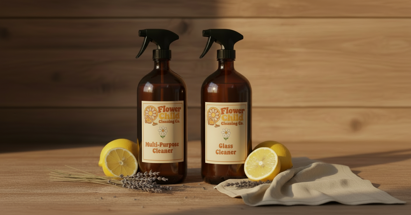 Flower Child Cleaning Co. homemade natural cleaning product